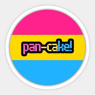 Pixelated Pan-cake pride! Sticker